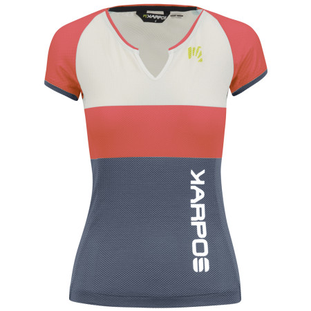 Koszulka damska Karpos Moved Evo W Jersey szary/czerwony Hot Coral/Cloud Dancer/Vintage