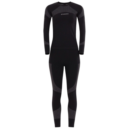 Damska bielizna termoaktywna Fundango Seamless Baselayer Set czarny black