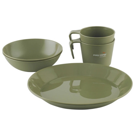 Zestaw naczyń turystycznych Easy Camp Moss 2 Dine Set zielony