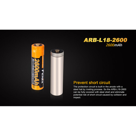 Akumulatorki Fenix 18650 2600 mAh (Li-Ion)