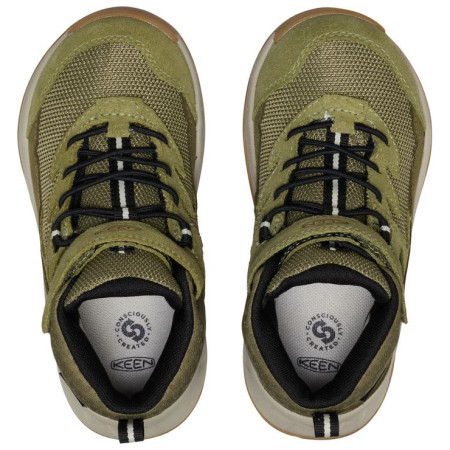Buty dziecięce Keen Hightrail Mid Wp Children Dark Olive