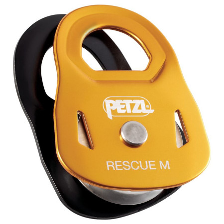 Bloczek z blokadą Petzl Rescue M żółty/czarny Yellow