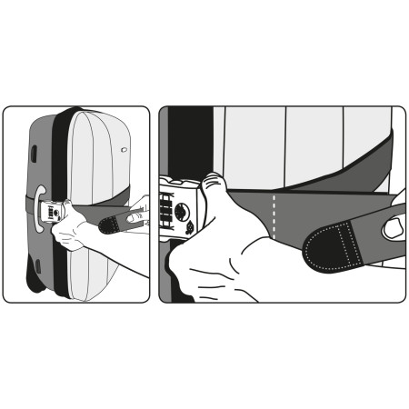 Pasek do bagażu Extol TSA z trzycyfrowym kodem