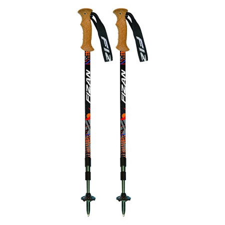 Kije trekkingowe Fizan Tierra (2018) czarny/pomarańczowy Black/Orange