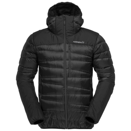 Męska kurtka puchowa Norrona falketind down750 Zip Hood czarny Caviar Black
