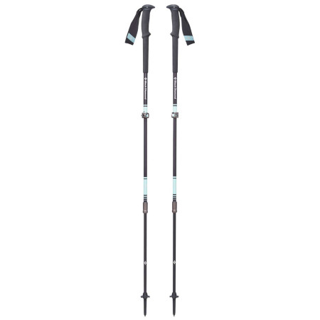 Kije trekkingowe dla kobiet Black Diamond W's Trail Pro czarny/niebieski Aegean