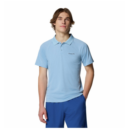 Koszulka męska Columbia Alpine Chill™ Pro Polo jasnoniebieski Ripple Blue