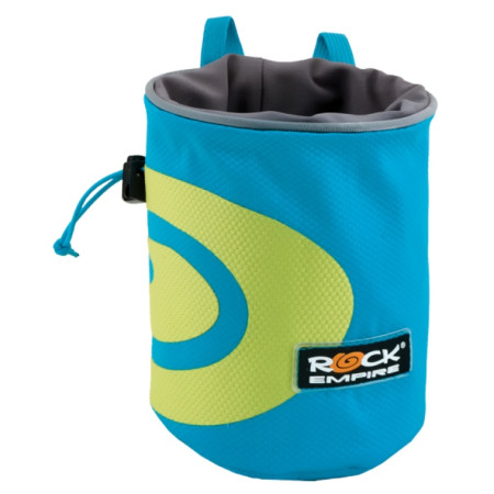 Worek na magnezję Rock Empire Chalk Bag Spiral niebieski/zielony Cyan