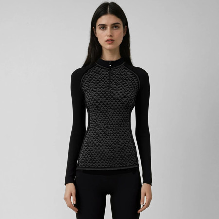 Damska koszulka Zulu Merino 240 Zip Long