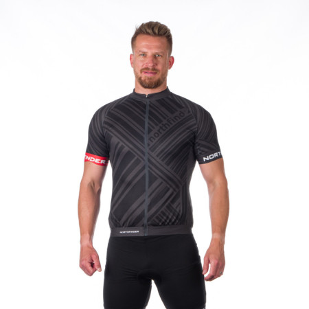 Męska koszulka kolarska Northfinder Jay czarny 269black