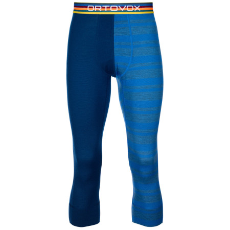 Męskie kalesony 3/4 Ortovox 185 Rock'N'Wool Short Pants niebieski JustBlue