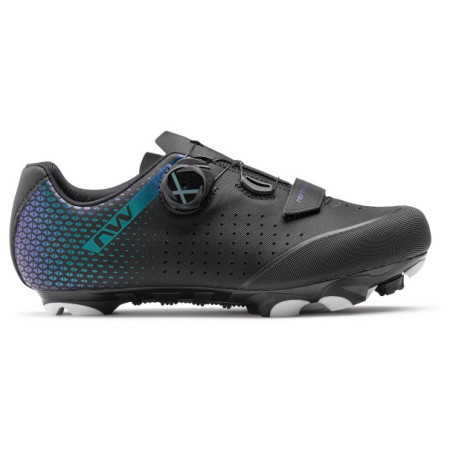 Damskie buty rowerowe Northwave Origin Plus 2 Wmn czarny/turkusowy Black/Iridescent