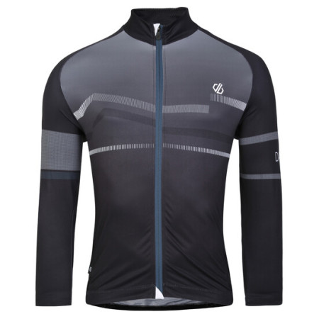 Męska koszulka kolarska Dare 2b AEP Revolving L/S czarny BlkWavePrint (YCD)