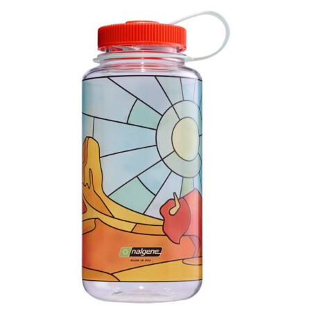 Butelka Nalgene Wide Mouth 1l Clear Stained Glass