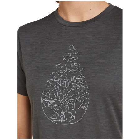 Koszulka damska Icebreaker Women Merino 150 Tech Lite SS Tee Hike Path