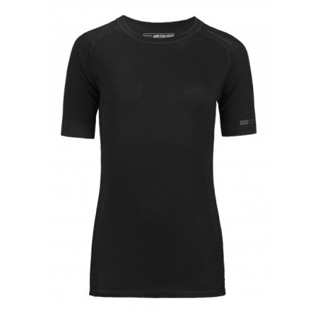 Męska bielizna termoaktywna Ortovox Merino 185 Pure Short Sleeve czarny BlackRaven