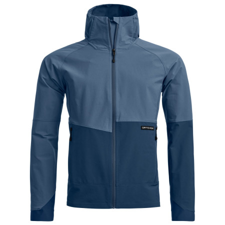 Męska kurtka softshellowa Ortovox Venet Softshell Hooded Jacket niebieski Light Nunatak