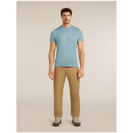 Męska koszulka Icebreaker Merino Blend 125 Cool-Lite™ Sphere SS Tee Across the Peaks