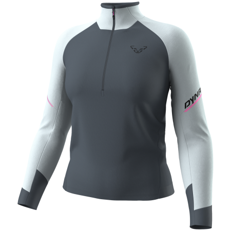 Damska koszulka Dynafit Alpine L/S 1/2 Zip Tee W niebieski 3181 - cloud blue/0720