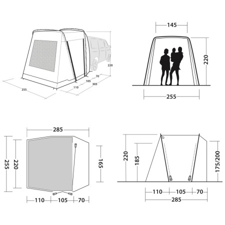 Przedsionek Outwell Desert Van