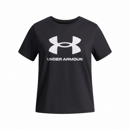 T-shirt dziecięcy Under Armour BIG LOGO SS-BLK czarny/biały Black