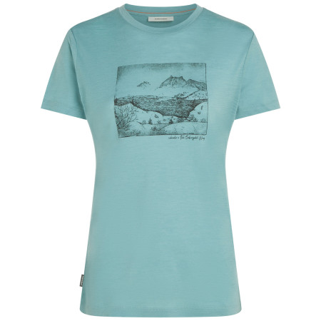 Koszulka damska Icebreaker Women Merino 150 Tech Lite SS Tee Terrain jasnoniebieski Hydro
