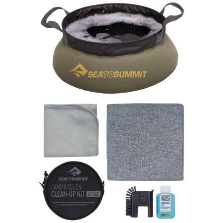 Zestaw przyborów kuchennych Sea to Summit Camp Kitchen Clean Up Kit 6 Piece