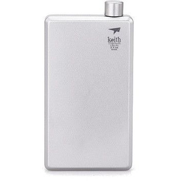 Piersiówka Keith Titanium Titanium Jug 120 ml srebrny