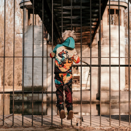 Dziecięca kurtka softshellowa WAMU Mountain Bike