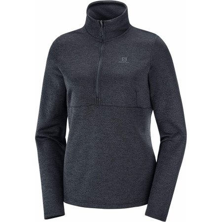 Bluza damska Salomon Transition Half Zip W ciemnoszary Black/heather
