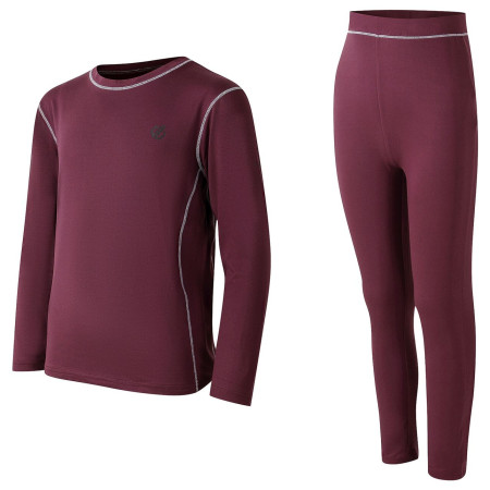 Zestaw dziecięcy Dare 2b Pow II Baselayer Set Huckleberry ciemnoczerwony Huckleberry