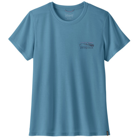Koszulka damska Patagonia Women's Capilene® Cool Trail Shirt - Stratapeaks niebieski Shore Blue