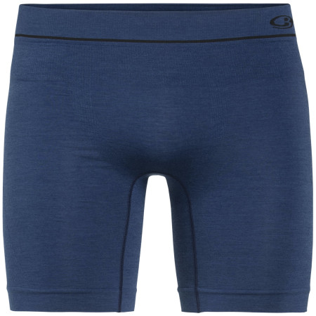 Męskie bokserki Icebreaker Anatomica Seamless Long Boxers ciemnoniebieski EstateBlue