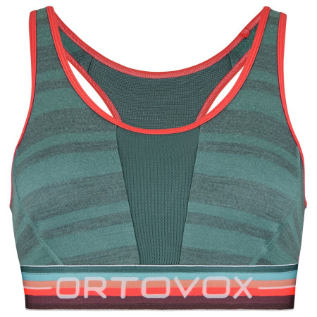 Sportowy biustonosz Ortovox 185 Rock'N'Wool Sport Top W zarys arctic grey