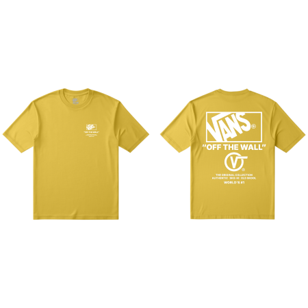 Koszulka męska Vans Stacked Hi SS Tee żółty Dusty Gold