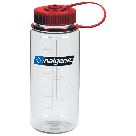Butelka Nalgene Wide Mouth 500 ml Sustain przeroczysty Clearw/RedCap
