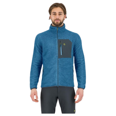 Męska bluza Karpos Rocchetta Evo Fleece niebieski DEEP WATER/WOODL.GRAY