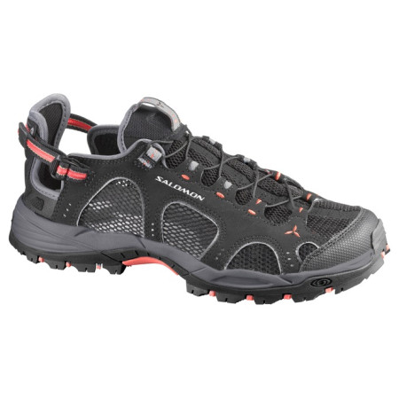 Sandały damskie Salomon Techamphibian 3 W czarny/czerwony Black/DarkCloud/Papaya