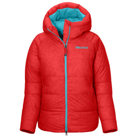Damska kurtka puchowa Marmot Wm's Mt. Tyndall Hoody czerwony VictoryRed