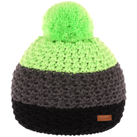 Męska czapka Zulu Nowel czarny/zielony Black/Green