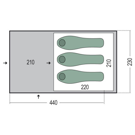 Namiot rodzinny Pinguin Nimbus 3