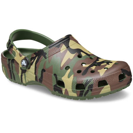 Klapki Crocs Classic Camouflage Clog zielony Army Green/Multi