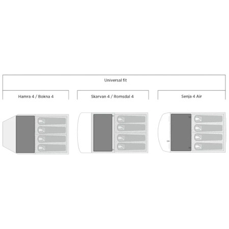 Mata namiotowa Easy Camp Rosebay Universal Carpet 1.3 x 2.4 m