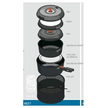 Zestaw naczyń GSI Outdoors Bugaboo Base Camper Medium