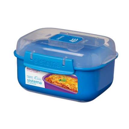 Pojemnik na jedzenie Sistema Rectangle 525ML niebieski