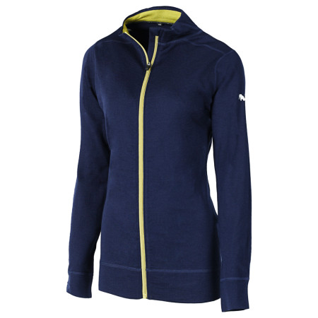 Bluza damska Zulu Merino Full Zip niebieski Navy