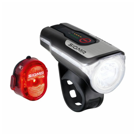 Przednia/tylna lampka Sigma Aura 80 USB + Nugget II.