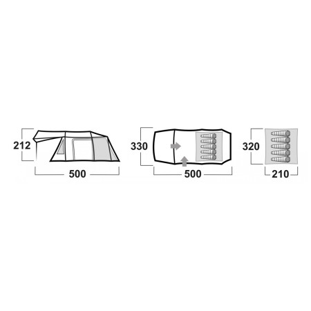 Namiot rodzinny Husky Caravan Dural 12