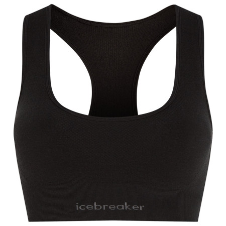 Biustonosz Icebreaker Women Merino Blend 260 ZoneKnit™ Seamless Bra czarny Black