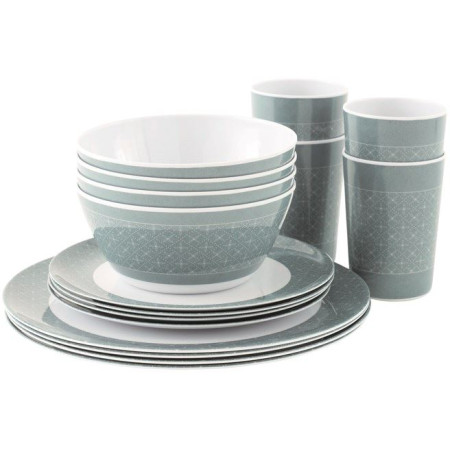 Zestaw piknikowy Outwell Blossom pro 4 osoby szary BlueShadow